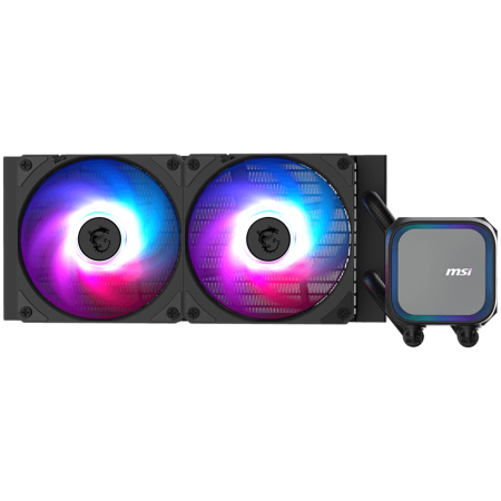 Componente PC - MSI MAG CORELIQUID A13 240, 2x120mm Pre-installed ARGB Daisy Chain Fans, Replacable Top Cover, Copper Base Intel LGA 1700/1851, AMD AM5/AM4, 3Y Warranty