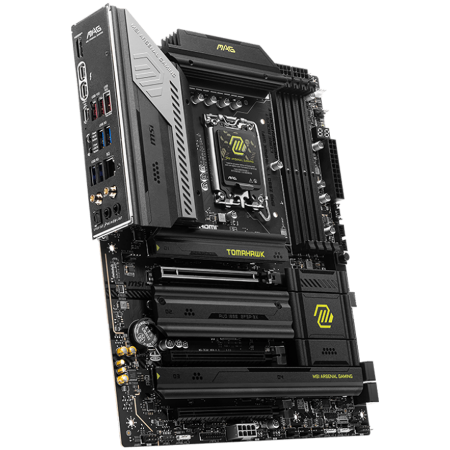 MSI MAG Z870 TOMAHAWK WIFI, LGA 1851, Dual Channel DDR5 up to 9200(OC)MHz, 3x PCIe x16 slots, 4x M.2 slot, 4xUSB 2.0, 4xUSB 5Gbps A, 3xUSB 10Gbps A, 1xUSB 10 Gbps C, 1xUSB 20Gbps C,1x HDMI, 2x Type-C  [1]