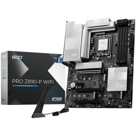 MSI Main Board PRO Z890-P WIFI, Z890, LGA1851,4xDDR5, 3xPCI-Ex16,1xPCI-Ex1,4xM.2,1xUSB4, 1xUSB3.2 Gen2 X2, 2xUSB [0]