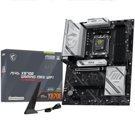 Componente PC - MSI Mainboard Desktop MAG X870E GAMING MAX WIFI (AM5, 4xDDR5, 1xHDMI, 1xType-C DP, 2xPCI-E x16 slot, 1xPCI-E x1 slot, 3xM.2, 4xSATA 6G, 5GLAN, Wi-Fi 7) ATX
