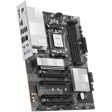 MSI PRO B840-P WIFI, ATX, Socket AM5, 4x DDR5 Dual Channel DDR5 up to 8000(OC)MHz, 5x PCIe x16 slot, 2x M.2 slot, 4x USB 2.0, 2x USB 5Gbps, 1x USB 10Gbps, 1x USB 10Gbps Type-C, HDMI, 7.1 HD Audio, 2.5 [1]