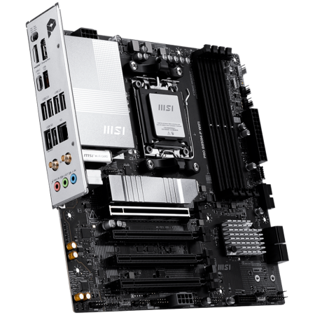 Componente PC - MSI PRO B850M-P WIFI, mATX, Socket AM5, 4x DDR5 Dual Channel DDR5 up to 8200(OC)MHz, 4x PCIe x16 slot, 3x M.2 slot, 4x USB 2.0, 2x USB 5Gbps, 1x USB 10Gbps, 1x USB 10Gbps Type-C, DP, 7.1 HD Audio, 5G 