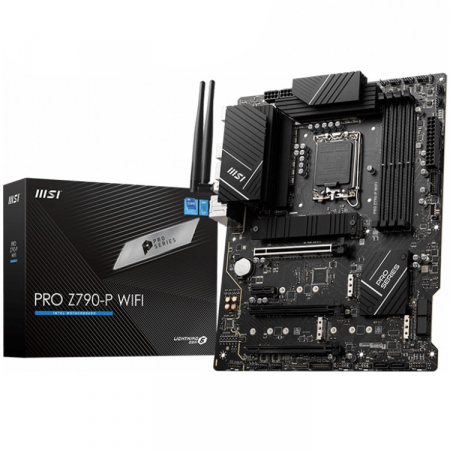 Placi de Baza - MSI PRO Z790-P WIFI, Socket 1700, Dual Channel DDR5 7000+MHz, 3x PCIe x16 slot, 4x M.2 slot, 1x HDMI, 4x USB 3.2 Gen 1, 4x USB 2.0, 1x USB 3.2 Gen 2, 7.1 HD Audio, 2.5Gbps LAN, 3Y
