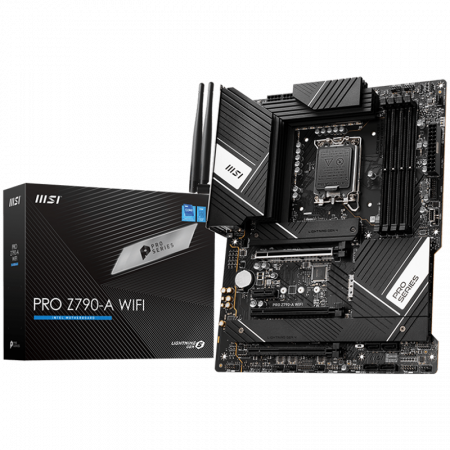 MSI PRO Z790-S WIFI , LGA 1700, INTEL Z790, 4xDDR5, Dual Channel DDR4 up to 7200+(OC)MHz, 3.0 x16 slot, 4x M.2 slots, 1x USB 3.2 Gen 2 (Type-C), 2x USB 3.2 Gen 1, 4x USB 2.0, 1x HDMI, 4x EZ Debug LED, [0]
