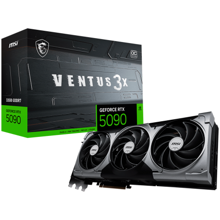 Componente PC - MSI Ventus GeForce RTX 5090 32GB GDDR7 PCI Express 5.0 Graphics Card RTX 5090 32G VENTUS 3X