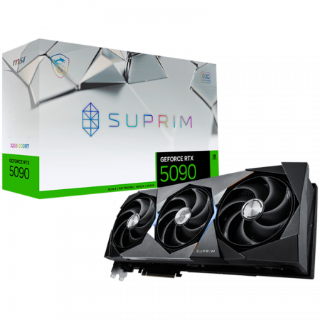 Placi Video - MSI Video Card Nvidia GeForce RTX 5090 32G SUPRIM SOC (32GB GDDR7/512bit, PCI-E Gen 5 x16, 3xDP, 1xHDMI, Recommended PSU 1000W, 3 fans)