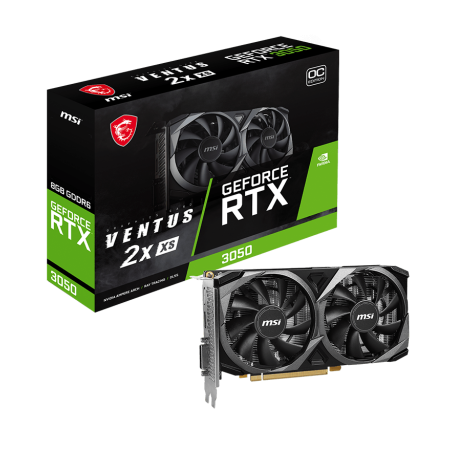Placi de Baza - MSI Video Card NVidia RTX 3050 VENTUS 2X XS 8G OC (RTX3050, 8GB GDDR6 128bit, HDMI, DPx3, 1x8pin, 130W)