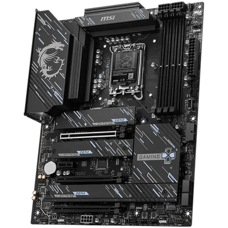MSI Z890 GAMING PLUS WIFI6E, LGA 1851, Dual Channel DDR5 up to 9200(OC)MHz, 3x PCIe x16 slots, 4x M.2 slot, 4x USB 2.0, 2x USB 3.2 Gen 1, 1x USB 3.2 Gen 2, 1x USB 3.2 Gen 2 Type-C, 1x HDMI, 1x DP, 5Gb [1]