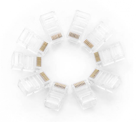 MUFA RJ-45 Ugreen, \\"NW110\\"  pt. cablu UTP, Cat5e, RJ-45 (T), plastic, 100 buc, \\"50246\\" - 6957303852468 [1]