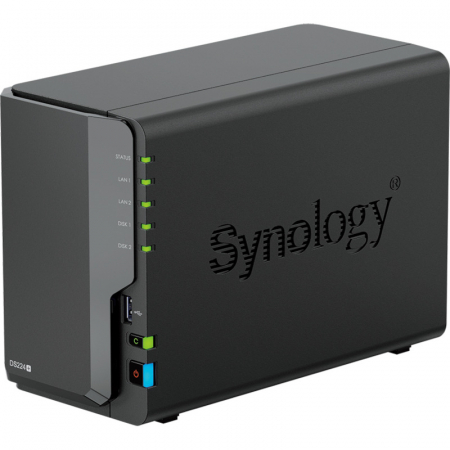 Pachet premium de stocare si backup: Network Attached Storage Synology DiskStation DS224+ 2GB + 2 x HAT3300-4T  - 4TB HDD [0]