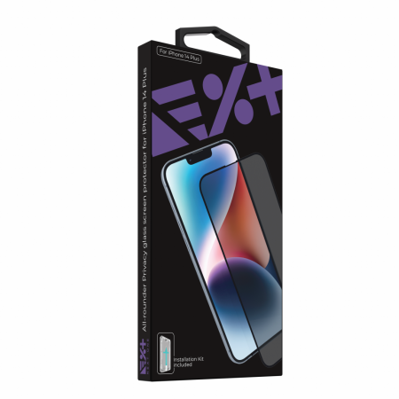 Next One All-Rounder Privacy Glass Screen Protector For iPhone 14 Plus [6]