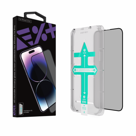 Next One All-Rounder Privacy Glass Screen Protector For iPhone 14 Pro [0]