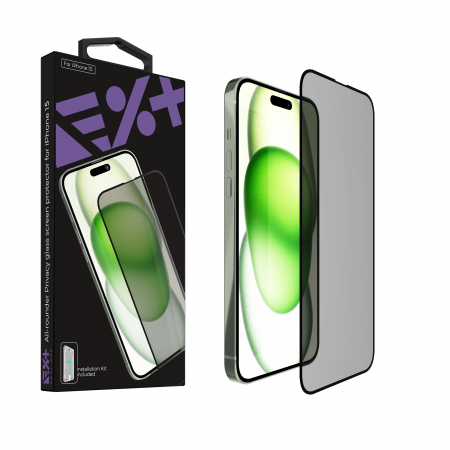 Next One All-Rounder Privacy Glass Screen Protector For iPhone 15 [6]