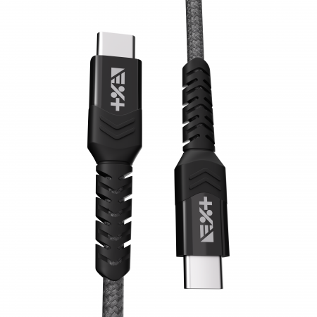 Next One Braided USB-C to USB-C Cable 1.2m (3A) - Space Gray [5]