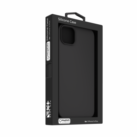 Next One MagSafe Silicone Case for iPhone 14 Plus - Black [6]