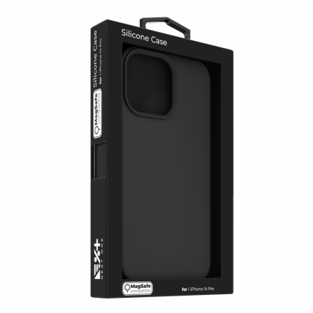 Next One MagSafe Silicone Case for iPhone 14 Pro - Black [7]