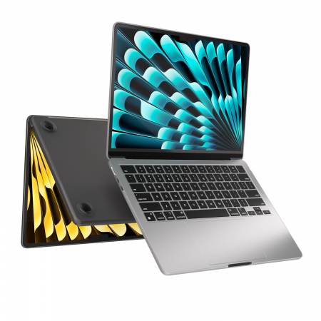 Next One Safeguard Hardshell for MacBook Air 15 inch M2 - Smoke Black [1]