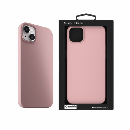 Next One Silicone Case for iPhone 15 Plus MagSafe compatible - Ballet Pink [8]