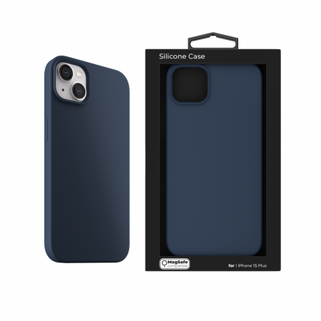 Next One Silicone Case for iPhone 15 Plus MagSafe compatible - Royal Blue [8]