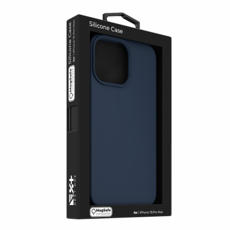Next One Silicone Case for iPhone 15 Pro Max MagSafe compatible - Royal Blue [7]