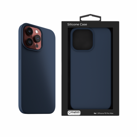 Next One Silicone Case for iPhone 15 Pro Max MagSafe compatible - Royal Blue [8]