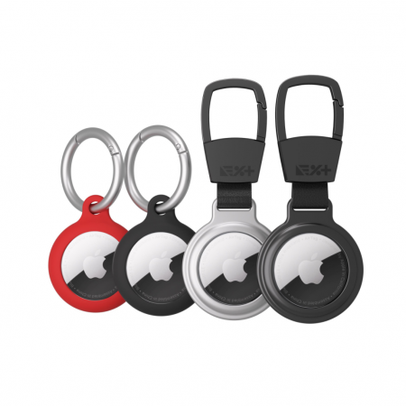 Next One Silicone Clips & Aluminium Carabiners for AirTag - 4 pack [0]