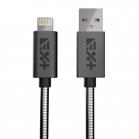 Next One USB-A to Lightning Metallic Cable 1m - Space Gray [0]