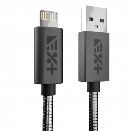 Next One USB-A to Lightning Metallic Cable 1m - Space Gray [1]