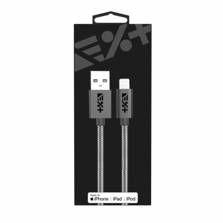 Next One USB-A to Lightning Metallic Cable 1m - Space Gray [4]