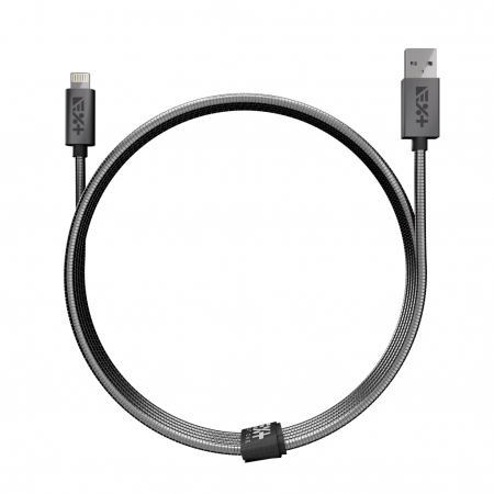 Next One USB-A to Lightning Metallic Cable 1m - Space Gray [3]