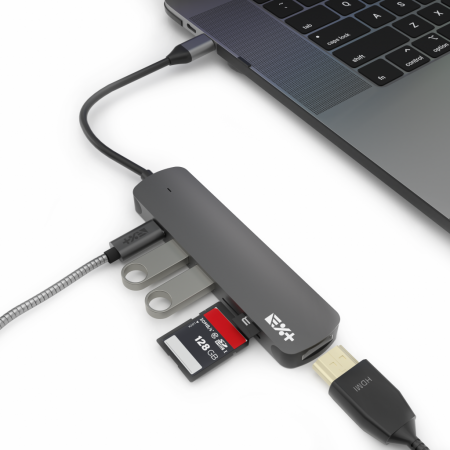 Next One USB-C Essentials Multiport Adapter - Grey [6]