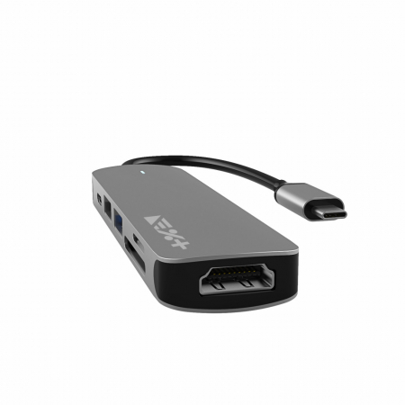 Next One USB-C Essentials Multiport Adapter - Grey [8]