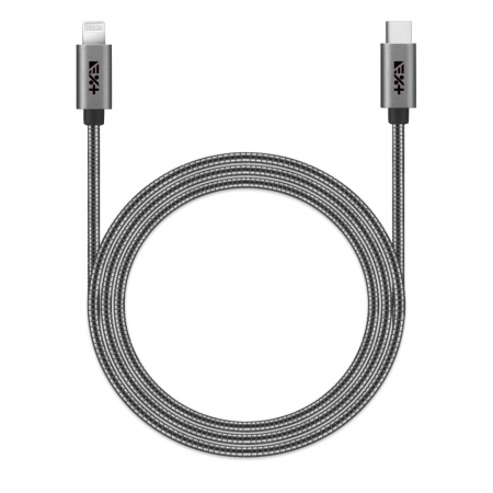 Next One USB-C to Lightning Metallic Cable 1.2m - Space Gray [1]