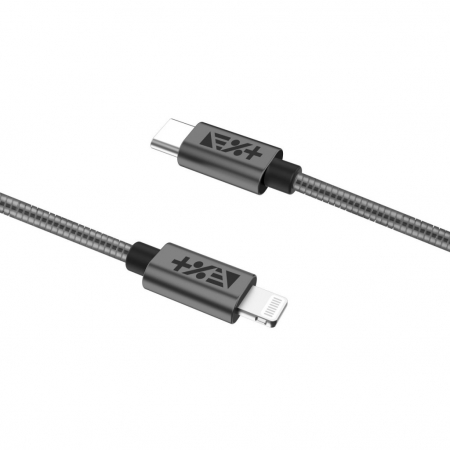 Next One USB-C to Lightning Metallic Cable 1.2m - Space Gray [3]