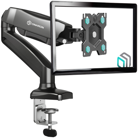 Accesorii - ONKRON Monitor Desk Mount for 13 to 32-Inch LCD LED OLED Screens up to 8 kg, Black