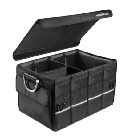 Accessorii Retea - ORGANIZATOR Portbagaj auto Ugreen, "LP256" capacitate 55L, design pliabil, water/dust proof, cu capac, negru "80710" - 6957303887101