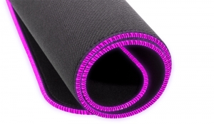 Mouse Pad - PAD RGB COOLER MASTER gaming, 370 x 270 x 3mm, cauciuc natural & tesatura, margini cusute & iluminate RGB, durabilitate crescuta, black & purple "MPA-MP750-M"