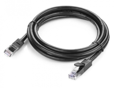 PATCH CORD UTP Ugreen Cat6, \\"NW102\\" fire din cupru, viteza maxima 1 Gbps, 15m, negru \\"20165\\" (include TV 0.06 lei) - 6957303821655 [1]
