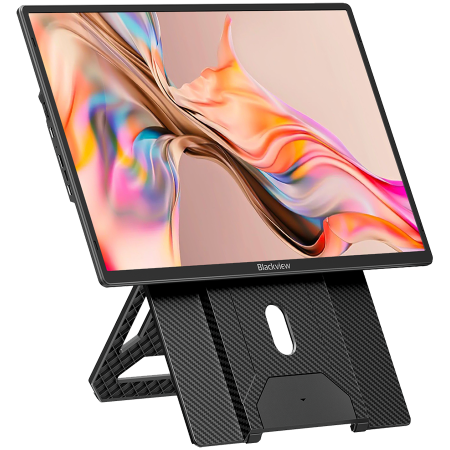 Portable monitor Blackview Table 9 LCD Monitor 16inch IPS FHD 1920x1200 16:9 LCD 60Hz 178 USB-C 3.1x2 Full 1xminiHDMI 368x237x29.5mm Plug into Laptop, PC, Game Console, and More, Plug & Play Black [1]