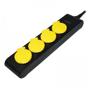 Retelistica - PRELUNGITOR LOGILINK  4 x prize Schuko, 1.4m, 16A, 3500W, capace prize, waterproof IP44, black, "LPS212"