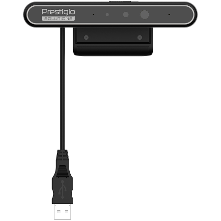 Prestigio Solutions VCS Windows Hello Camera: FHD, 2MP, 2 mic, 1m (Range), Connection via USB 3.0 [1]