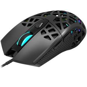 Puncher GM-20 High-end Gaming Mouse with 7 programmable buttons, Pixart 3360 optical sensor, 6 levels of DPI and up to 12000, 10 million times key life, 1.65m Ultraweave cable, Low friction with PTFE  [2]