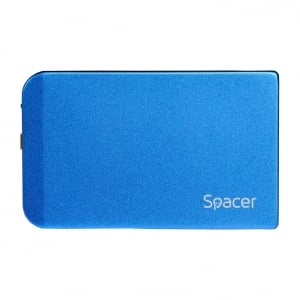 RACK EXTERN SPACER 2.5" HDD S-ATA to USB 3.0, Aluminiu, Albastru, "SPR-25611A" [0]
