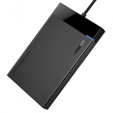 Adaptoare - RACK extern Ugreen, \\"US221\\" pt HDD si SSD SATA 2.5\\" conectare USB 3.0 max 5 Gbps, ABS, gri \\"30847\\" (include TV 0.8lei) - 6957303838479