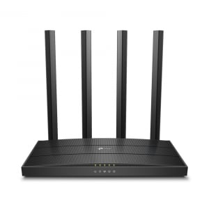 Networking - Router - ROUTER TP-LINK wireless 1900Mbps, MU-MIMO, 4 porturi Gigabit, 4 antene externe, Dual Band 2.4 GHz+5 GHz AC1900, "Archer C80" (include timbru verde 1 leu)