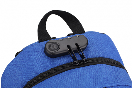 RUCSAC SPACER, pt. notebook de max. 15.6", 2 compartimente, buzunar frontal, buzunar lateral x 2, blocare fermoar, USB 2.0 (M)(pt. acces la Power Bank), Jack 3.5 mm (pt. acces la casti), waterproof,   [5]