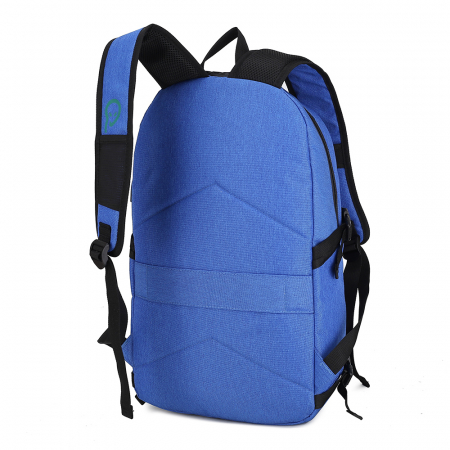 RUCSAC SPACER, pt. notebook de max. 15.6", 2 compartimente, buzunar frontal, buzunar lateral x 2, blocare fermoar, USB 2.0 (M)(pt. acces la Power Bank), Jack 3.5 mm (pt. acces la casti), waterproof,   [4]