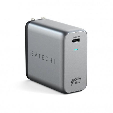 Satechi 100W USB-C PD Wall Charger Gallium Nitride (GaN) charging - Space Grey [1]