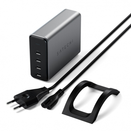 Laptop, Tablete & Telefoane - Satechi 165W USB-C 4-PORT PD GAN Charger (4xUSB-C up to 100W)