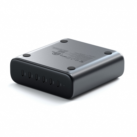 Satechi 200W USB-C 6-PORT GAN CHARGER (6xUSB-C PD  Supports PD 3.1/3.0, QC 4.0+ & PPS) - Grey [3]